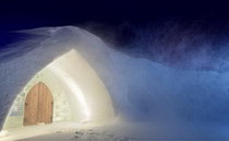 канада. ice hotel quebec-canada